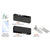 CRL Matte Black Patch Door Kit for Overhead Closer - No Lock