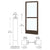 CRL-U.S. Aluminum Bronze Offset Pivot Entrance Door, Black Anodized