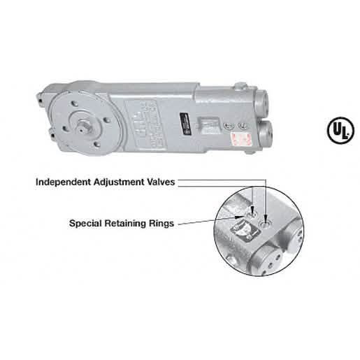 CRL Diamond Style Spindle Medium Duty Retrofit Overhead Concealed Closer Body, 105º Angle