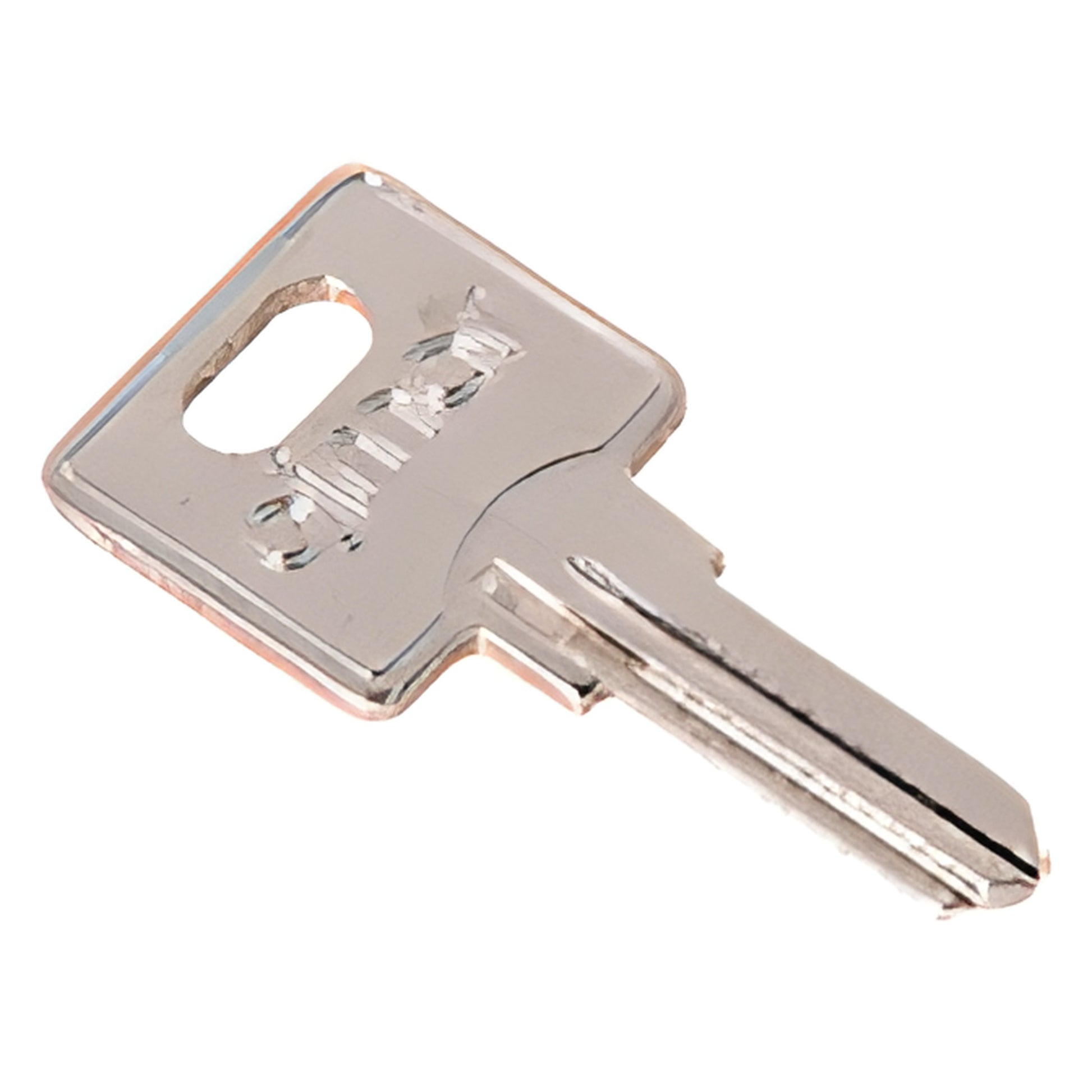 B2KEY double-sided silver metal key blank for CRL thru-glass plunger lock