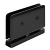 SRPPH01MBL matte-black brass Senior Prima glass pivot hinge, beveled, for 1/2" (12 mm) glass, head & sill mount