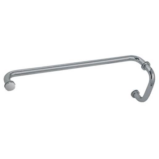 Brushed Nickel 6" Pull Handle & 24" Towel Bar Combo with Metal Washers - CRL BM Series