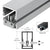 CRL-U.S. Aluminum Division Bar 1-3/4x2-3/4 Clear-Anodized 24ft Vinyl