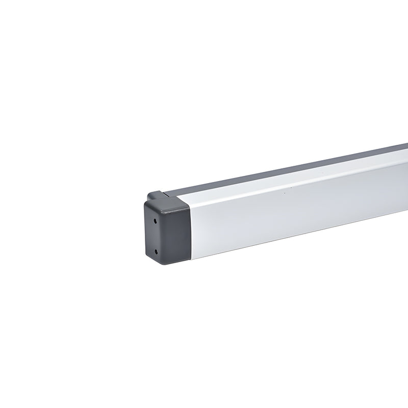 Adams Rite 8200 clear-anodized 48in surface vertical rod exit bar for narrow-stile aluminum doors