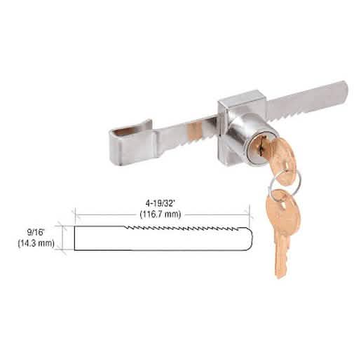 CRL Chrome Plated "Pick-Proof" Lock for Sliding Glass Doors - Secure, Durable, Stylish