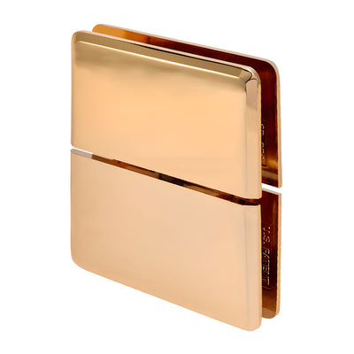 CRL Prima 02 Gold-Plated Glass-to-Glass Shower Door Hinge