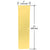 CRL 4" x 16" Polished Brass Door Push Plate