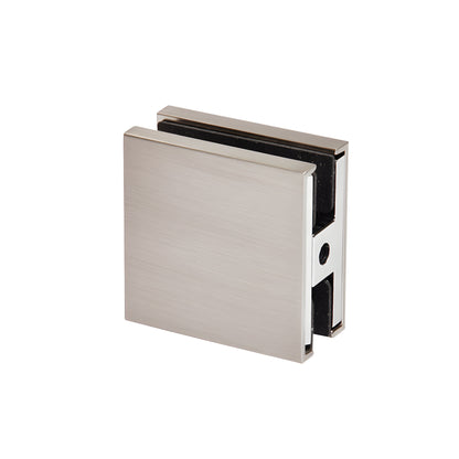 CRL Zero Clamp CCS4BN - brushed nickel solid brass concealed shower clamp for 3/8-1/2 in. glass