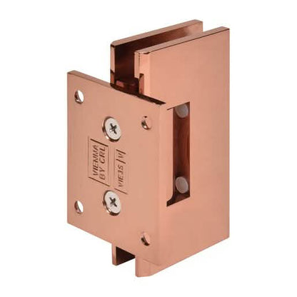 CRL Rose Gold Vienna 074 Series Wall Mount Short Back Plate Hinge - Elegant & Durable
