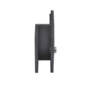 Oil-rubbed bronze square brass glass door stop (SKU DS12SQ10RB) for 1/2" (12mm) frameless shower doors, 2" x 2".