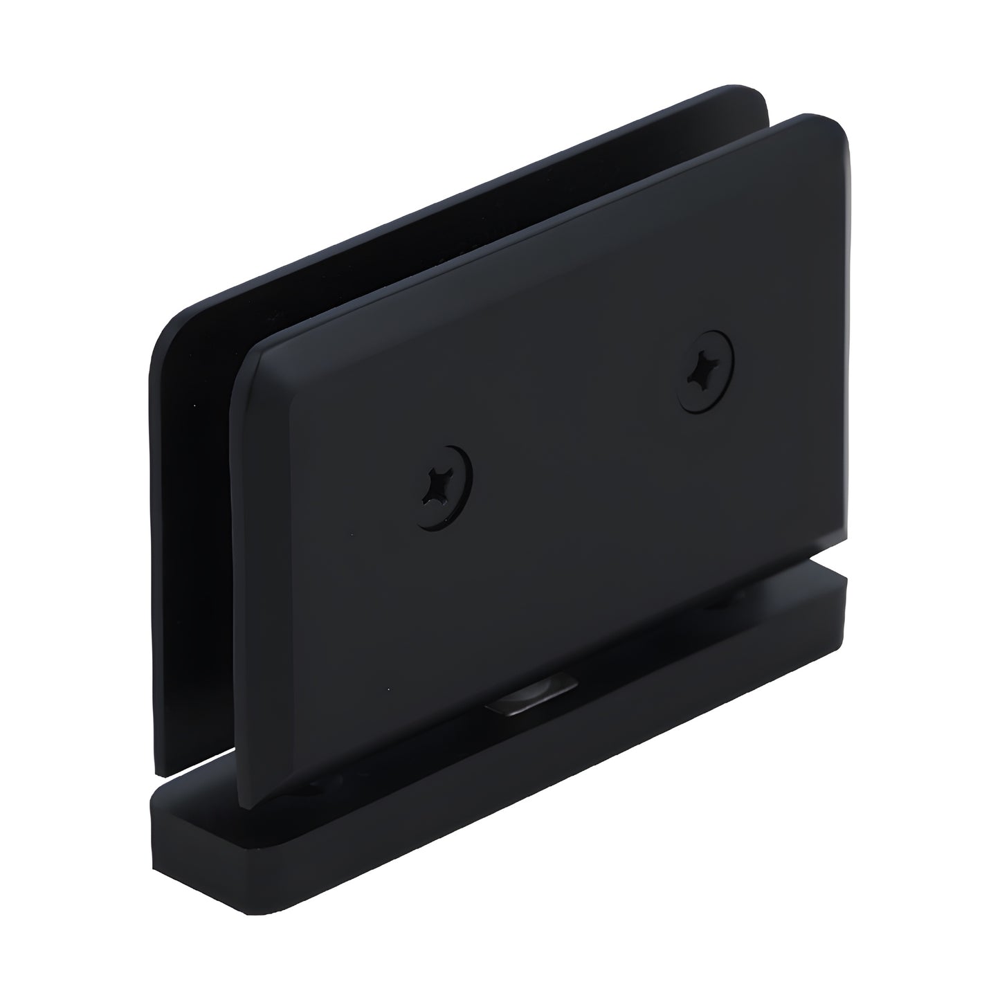 SRPPH010RB oil-rubbed bronze brass shower door pivot hinge, beveled, for 1/2" glass, head & sill mount