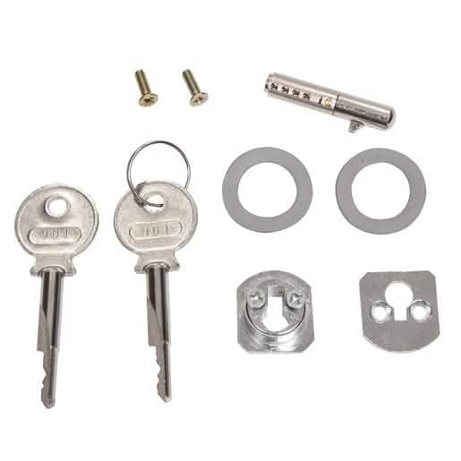 CRL Chrome Keyed Lock Set for KD Kit - Secure and stylish lock for glass doors.