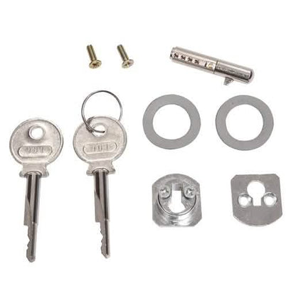 CRL Chrome Keyed Lock Set for KD Kit - Secure and stylish lock for glass doors.
