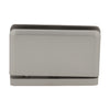 SRPPH01SN satin nickel brass pivot hinge for 1/2" (12mm) tempered glass - beveled, head/sill mount.