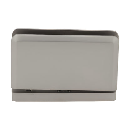 SRPPH01SN satin nickel brass pivot hinge for 1/2" (12mm) tempered glass - beveled, head/sill mount.