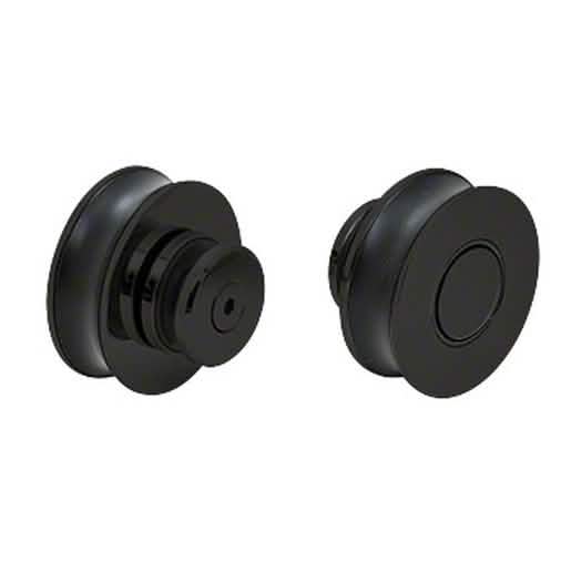 CRL Matte Black Replacement Rollers, 2-Pack - Durable, sleek design for smooth sliding doo