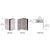 CRL Geneva Brushed Nickel Wall Mount Bracket for Glass Panels