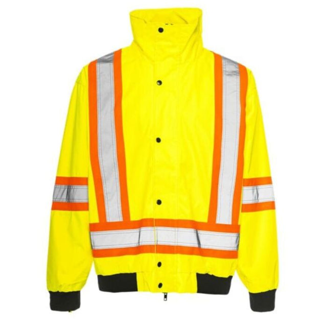 6 - in -1 Winter Traffic Jacket, 4" Reflective Tape, Yellow, X Large- 1 Each