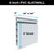 PVC Slatwall Panel Kit – 8 ft, 32 sq ft | Comtrad - PVC slatwall panel kit for wall-mounted storage and organization - SPK-6-8-1P-ETO-8
