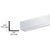 CRL Brite Anodized 3/4 in Aluminum Angle Extrusion