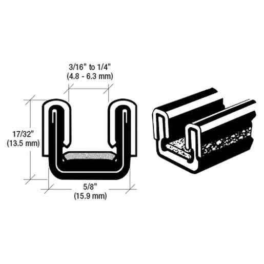 CRL 96" Flexible Channel for Federal Trucks & Off-Road Equipment - Durable & Versatile