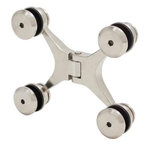 CRL 316 Brushed Stainless Glass-to-Glass Mount Hinge - Sleek, Durable, and Stylish