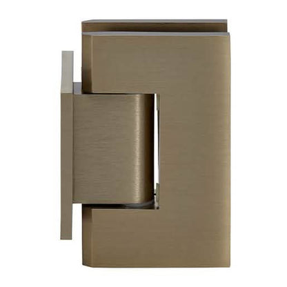 CRL Brushed Bronze Geneva 074 Wall Mount Short Back Plate Hinge - Stylish & Durable