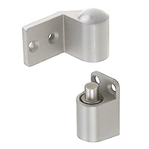 CRL Satin Aluminum Finish Intermediate 3/4" Offset Pivot for doors - sleek, durable design