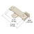 CRL Tan Sliding Window Lock 2-1/4" Screw Hole Centers 1/2" Latch