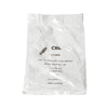 White plastic masonry anchor (CTA03), 1 in. fluted sleeve for concrete/brick/stone, self-tapping for #6 screws.