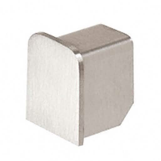 CRL Brushed Stainless 11 Gauge End Cap for 1/2" Cap Rail - Durable & Sleek Finish