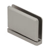 SRPPH01SN satin nickel brass pivot hinge for 1/2" (12mm) tempered glass - beveled, head/sill mount.