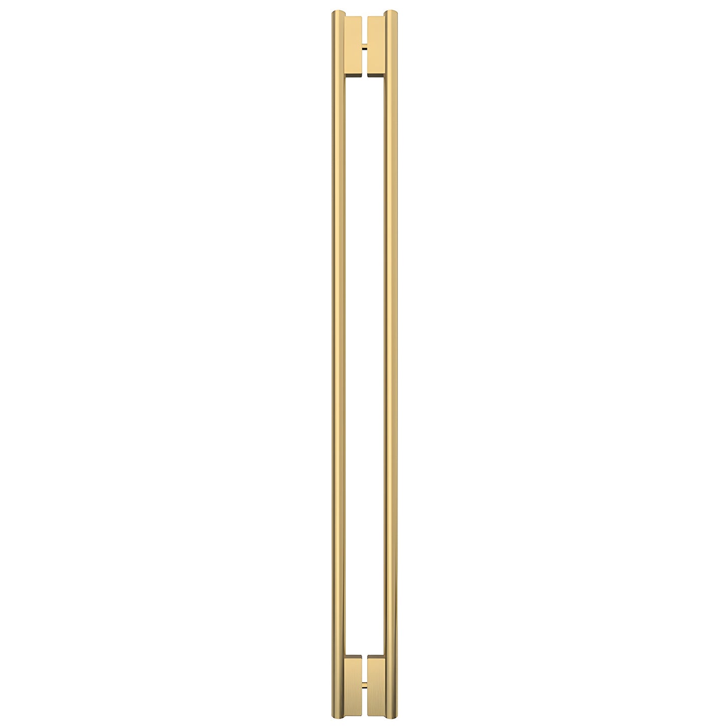 60 in C-Style tubular shower door handle, brushed bronze stainless steel, back-to-back concealed glass mount (SKU HPH60CBBRZ)