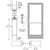 CRL-U.S. Aluminum Series 400 Geared Hinge Entry Door, Clear Anodized