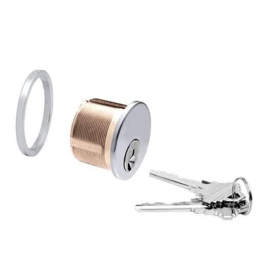 CRL Satin Anodized Mortise Keyed Alike Cylinder – Secure, durable lock solution.