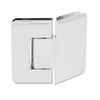 P1N345CH polished chrome Pinnacle adjustable glass-to-glass shower hinge, 135 beveled brass hinge for 8-12mm glass