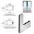 CRL 3" Polished Stainless Steel Narrow Stile Framed Door