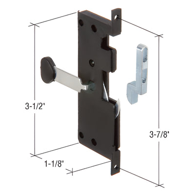 CRL Screen Door Latch and Pull with 3-7/8" Screw Holes