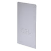 CRL L56SECSA satin anodized aluminum end cap for base shoe, low-profile rectangular piece with embossed CRL.