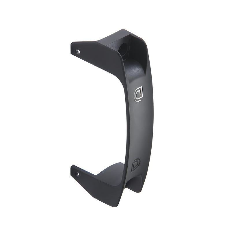 CRL LL3GH black 6 in molded polymer gate handle, universal square-gate fit, rust- and UV-resistant.