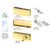 CRL Polished Brass North American Glass Door Patch Kit with Lock