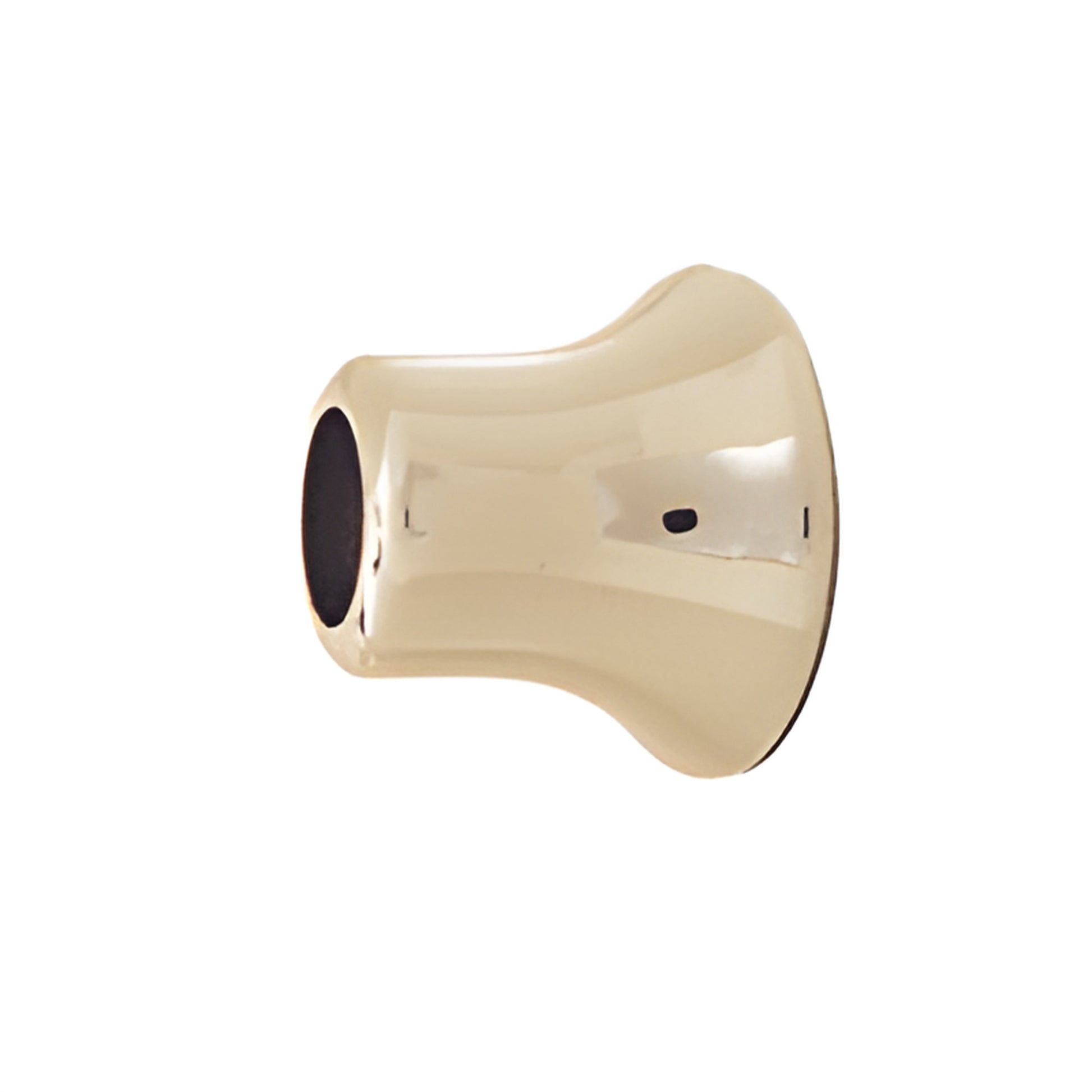 Polished nickel brass wall mount bracket for tempered glass shower bars (SKU S3PN)