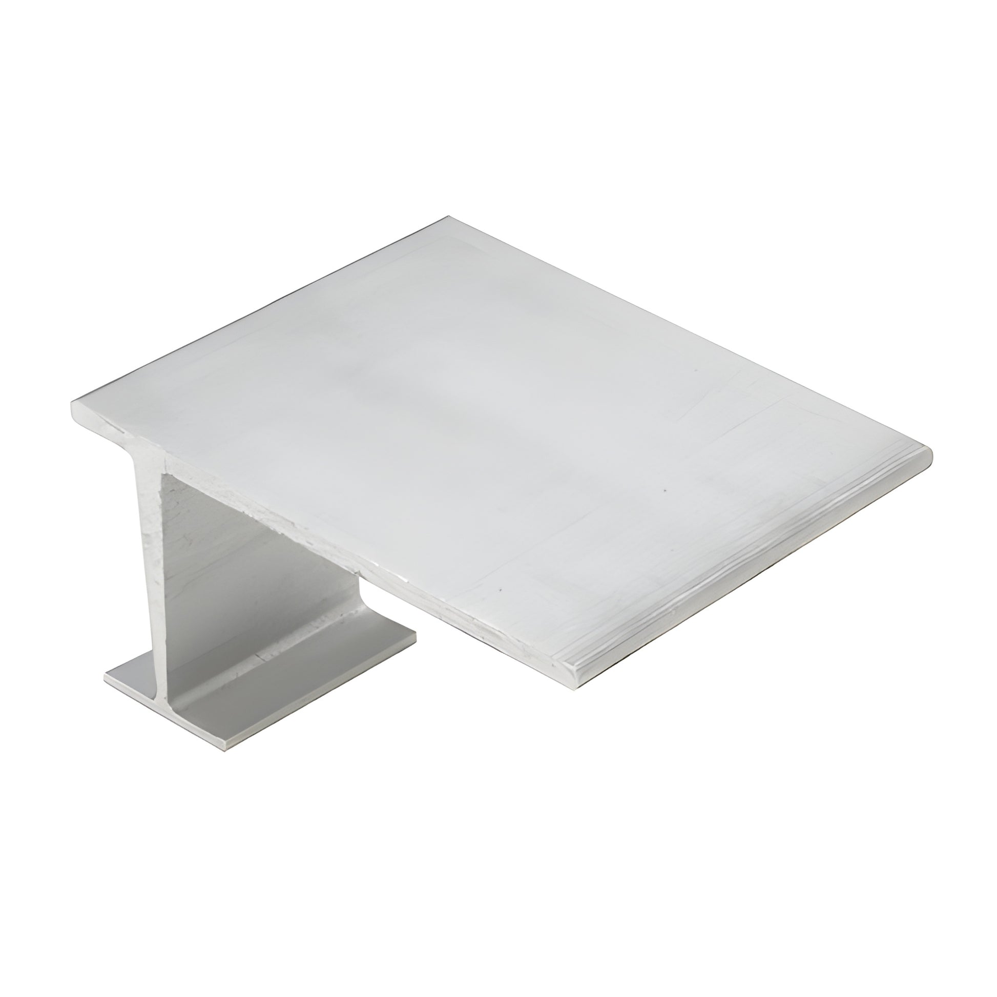 AP811 mill finish aluminum mullion cap - flat rectangular top plate with T shaped stem for curtainwall/glazing