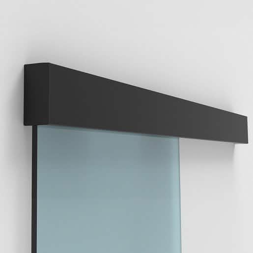 CRL70 Matte Black Sliding Door Wall Mount Kit - Sleek, Modern Design for Home Interiors