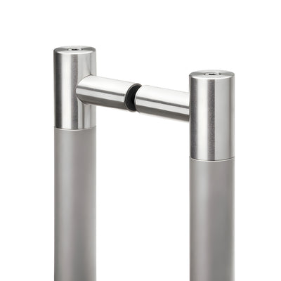 Latitude 34 Atlas Back to Back 24" Straight Ladder Pull Brushed Stainless