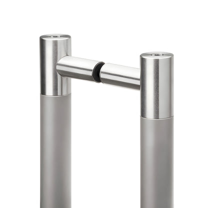 Double-sided brushed stainless steel door pull handle, 36 in. overall, 34 in. center-to-center (SKU LAT34LP36BS)