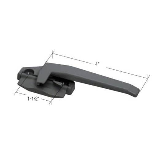CRL Black Right Hand Cam Handle with 1-1/2" Screw Holes for Secure Window Locking