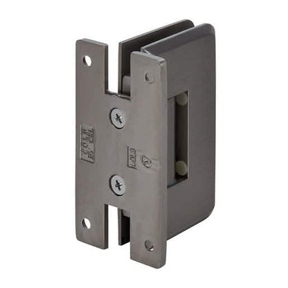CRL Brushed Nickel Cologne 337 Series Wall Mount Hinge with Adjustable 'H' Back Plate