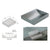 CRL Brushed Stainless Steel Countertop Display Tray 12x10x2