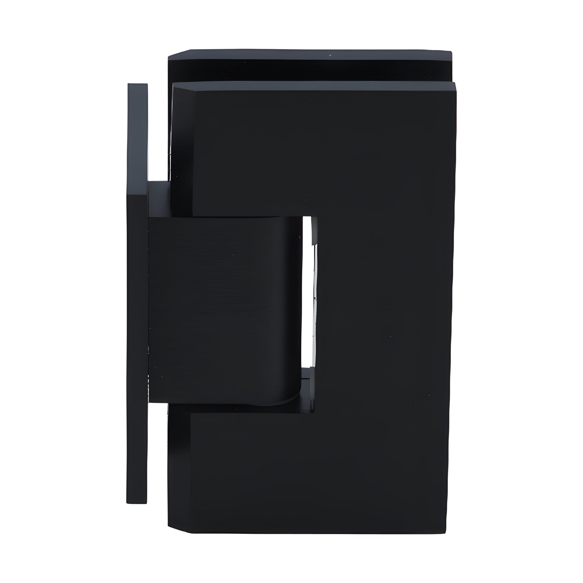 Vienna V1E0740RB oil-rubbed bronze brass square shower hinge, wall-mount short back plate for 3/8-1/2" glass